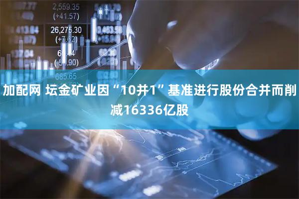 加配网 坛金矿业因“10并1”基准进行股份合并而削减16336亿股