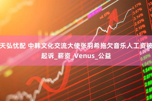 天弘忧配 中韩文化交流大使张羽希拖欠音乐人工资被起诉_薪资_Venus_公益
